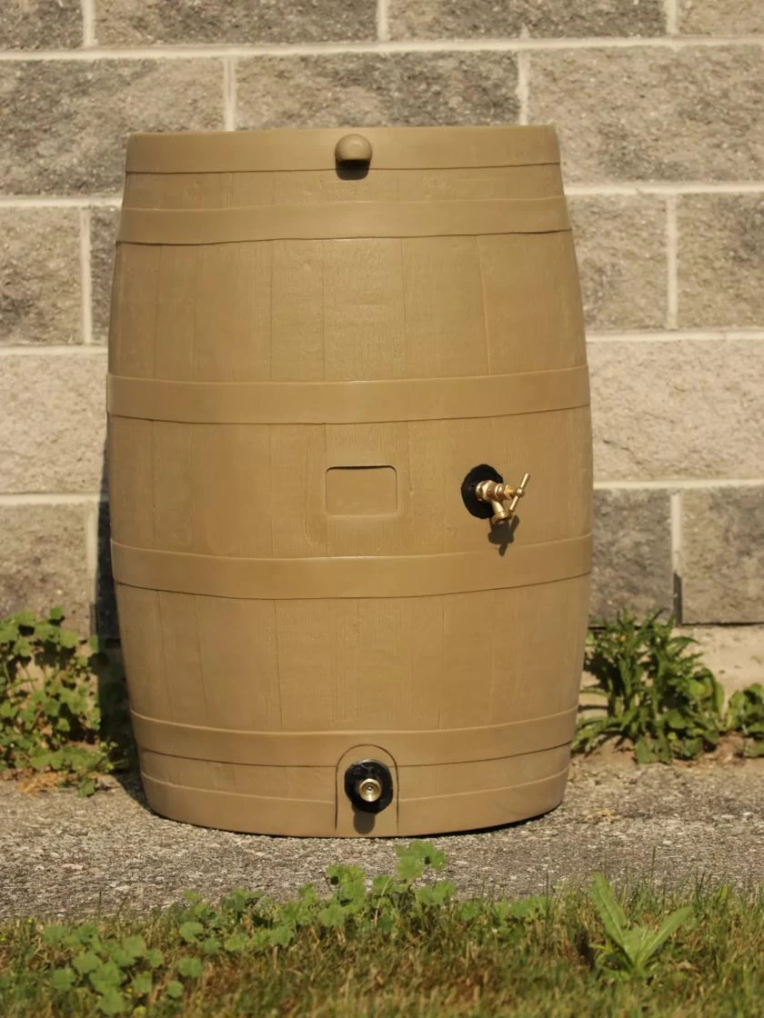 Flat-Back Rain Barrel