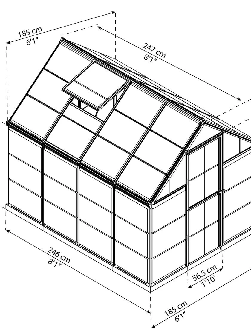 Canopia® By Palram Harmony™ Greenhouse, 6' - Image 4