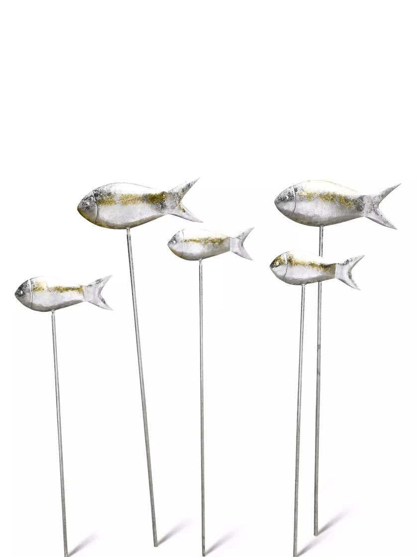 Fish Out Of Water Garden Stakes, Set Of 5 - Image 4