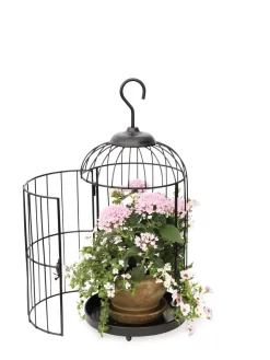 Hanging Birdcage Planter Set