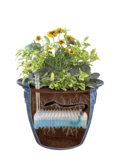 Adjustable Self-Watering Insert For Pots And Planters
