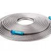 Sun Joe AJSGH100 Heavy-Duty Spiral Constructed Stainless Steel Garden Hose | 100-Feet | 1/2 In. Diameter
