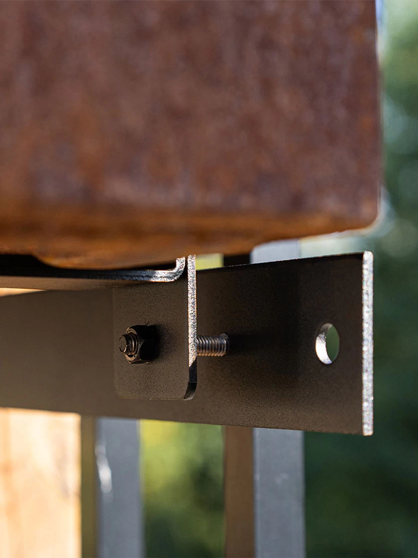 Veradek Metallic Series Corten Steel Railing Planters - Image 3