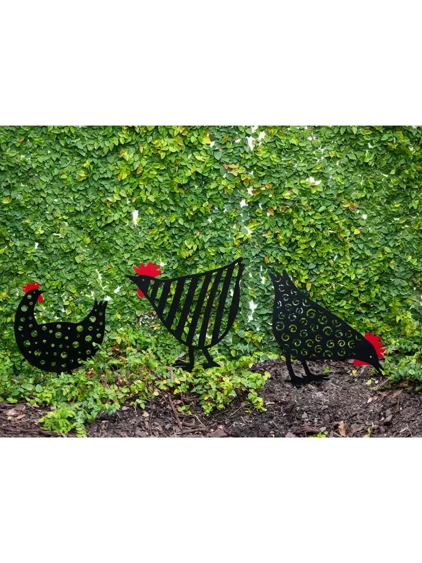 Chicken Friends Garden Stakes Set - Image 2